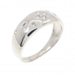 PT900 フラワー ダイヤモンド リング 0.20CT