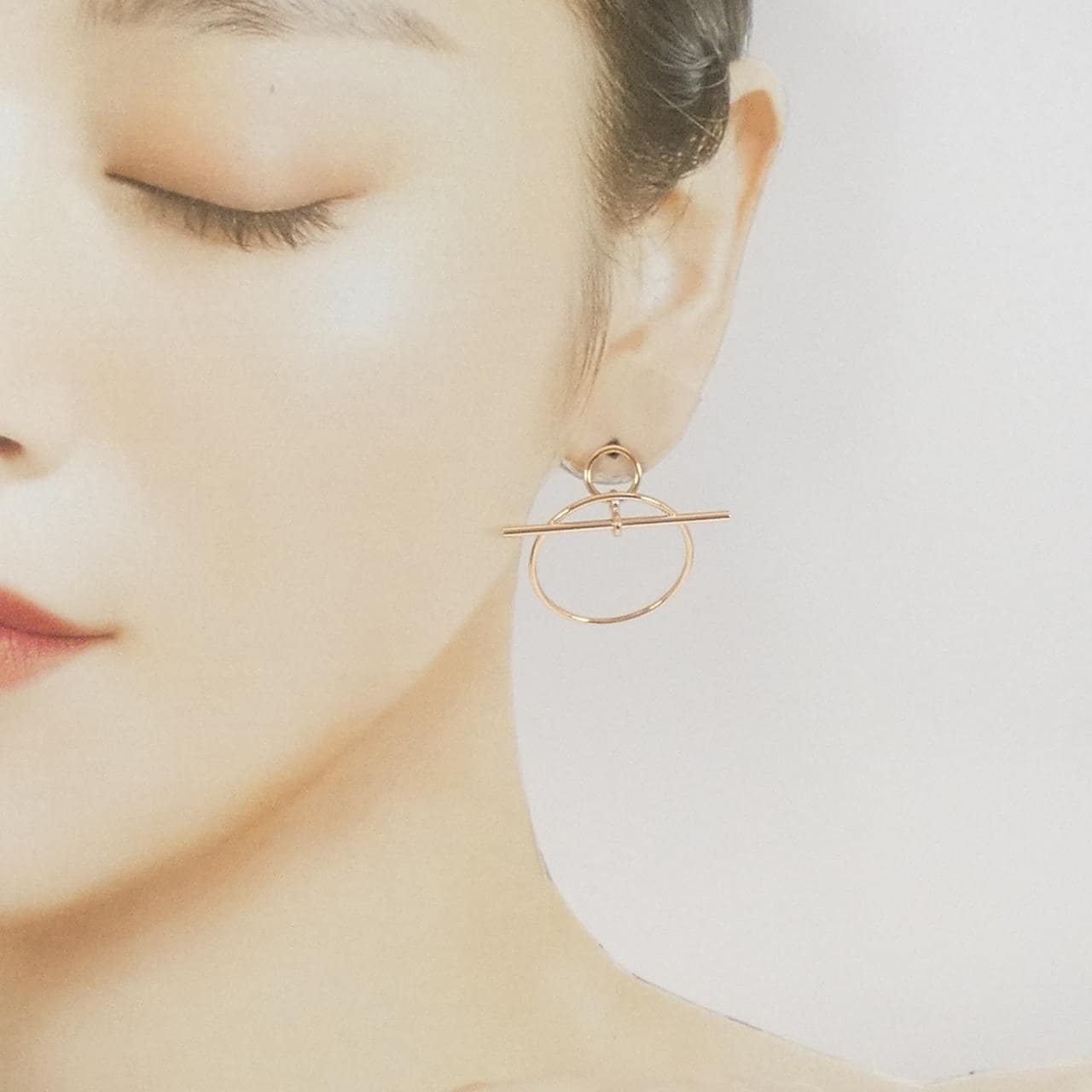 エルメス　エシェペ　MM ピアス HERMES エルメス ピアス ループ エシャペ MM シルバー シルバー925