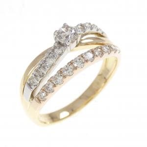 K18YG/K18PG/PT900 ダイヤモンド リング 0.50CT