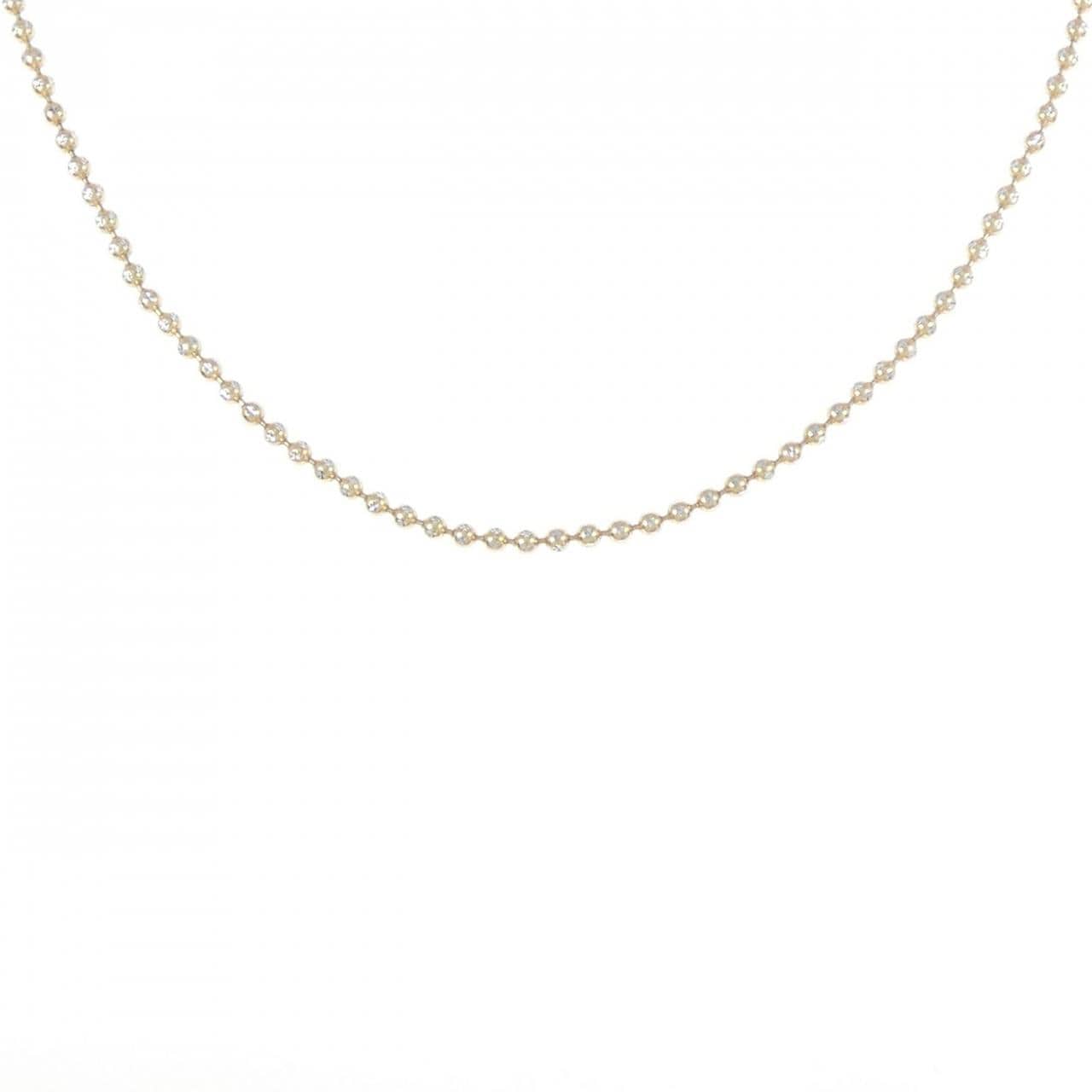 750YG/750WG ball chain necklace