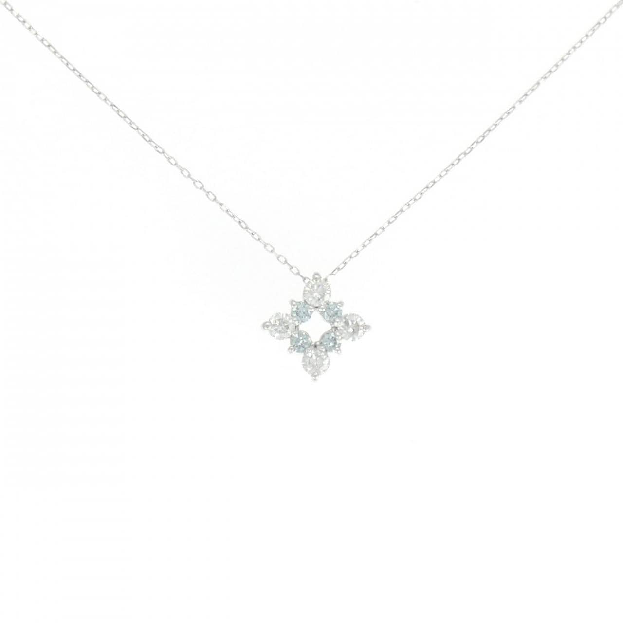 K18WG ダイヤモンド ネックレス 0.30CT