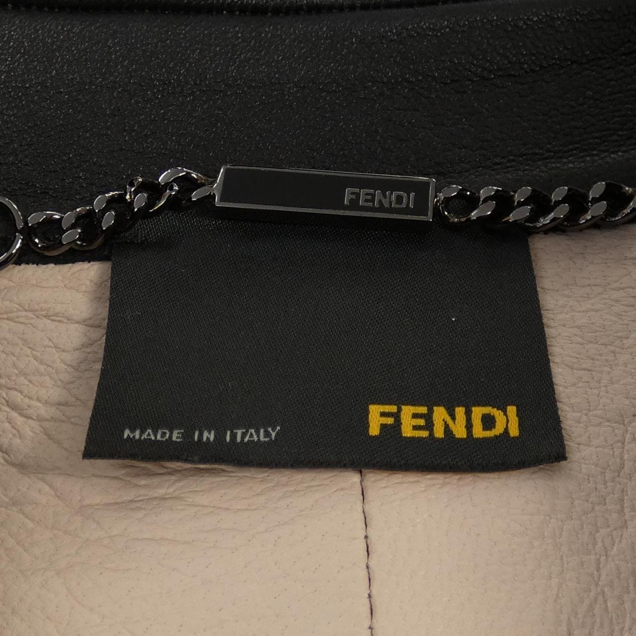 FENDI leather coat