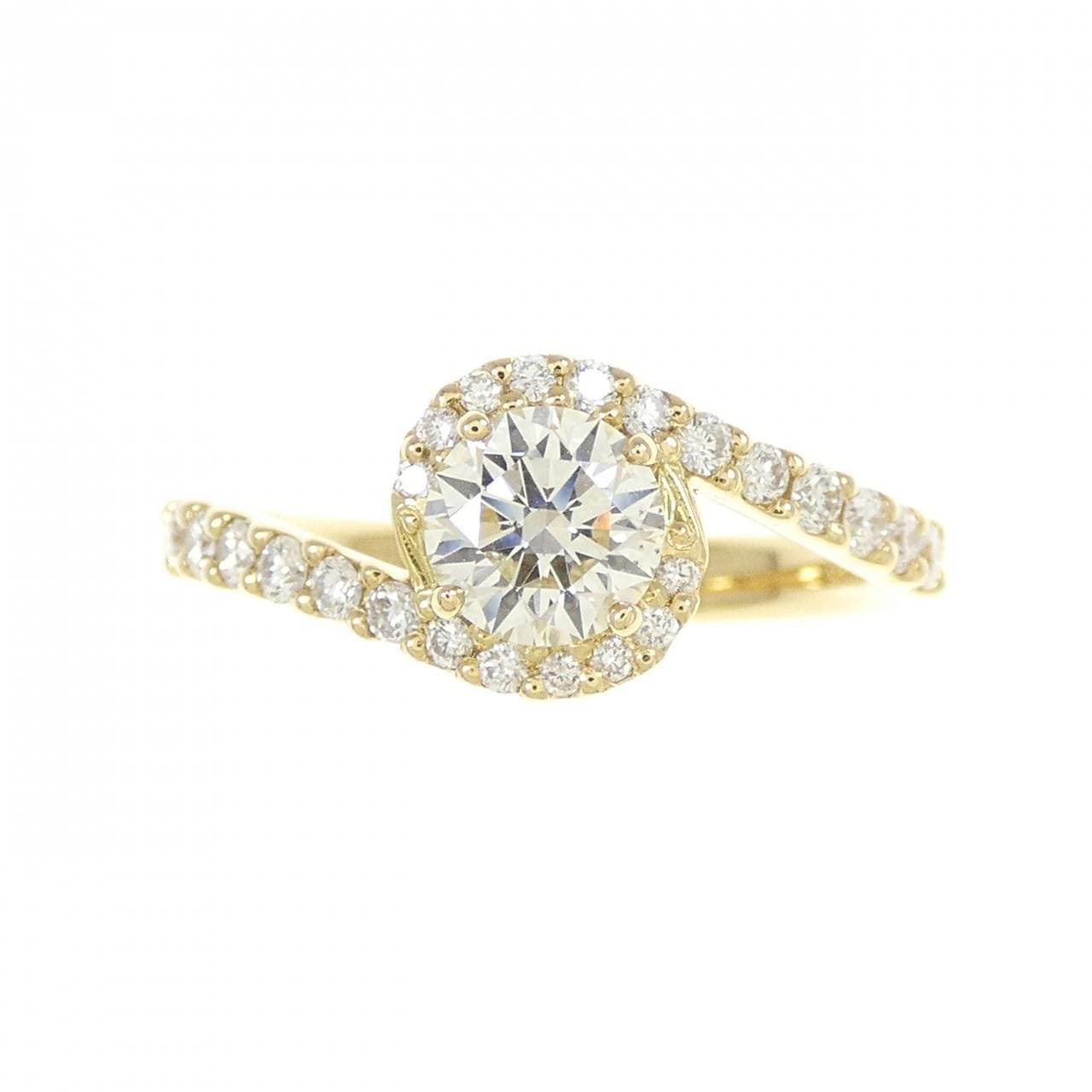 [再加工款] K18YG钻石戒指 0.553CT M SI1 3EXT H&C