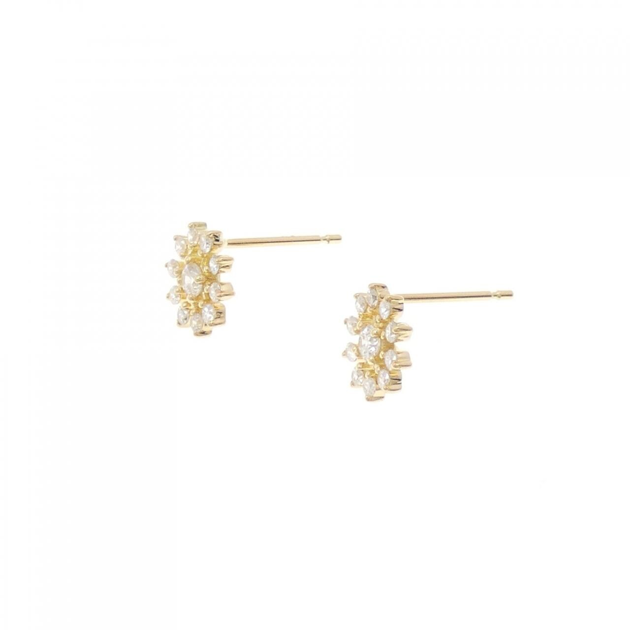 【リメイク】K18YG ダイヤモンド ピアス 0.30CT