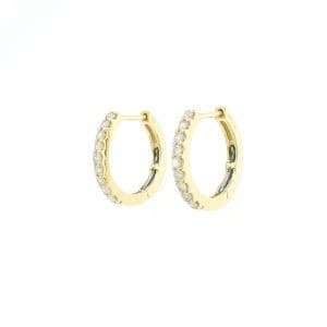 【新品】K18YG ダイヤモンド ピアス 0.30CT