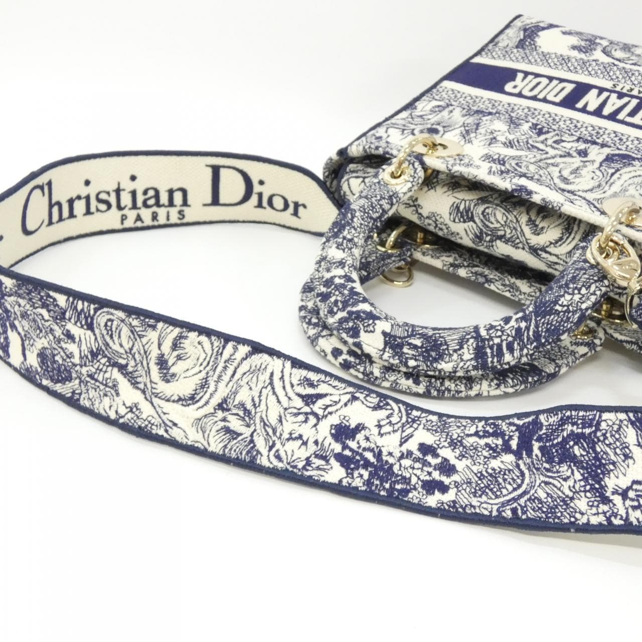 クリスチャンディオール TOILE DE JOUY レディ D-ライト ミディアム M0565OTDT バッグ