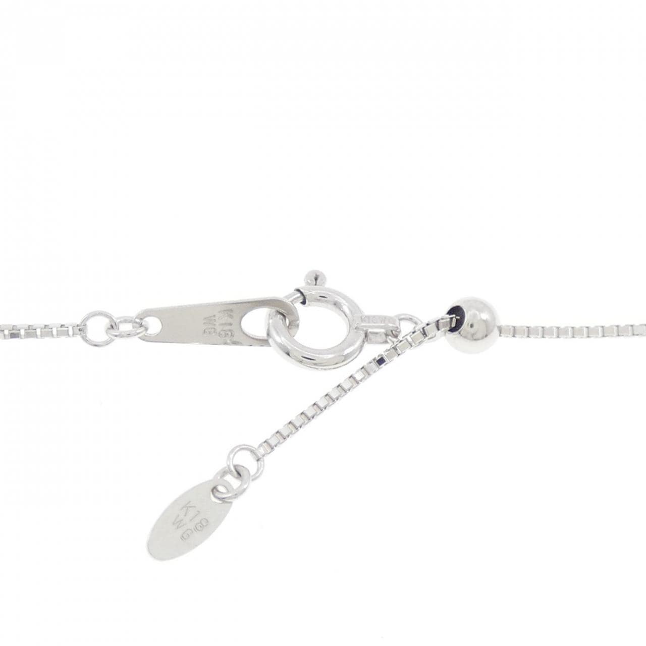 K18WG パライバトルマリン ネックレス 0.24CT