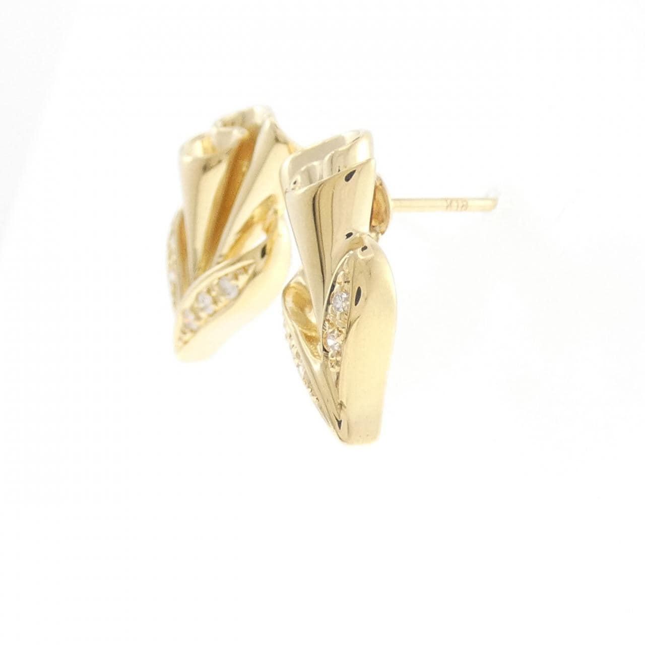 K18YG ダイヤモンド ピアス 0.10CT