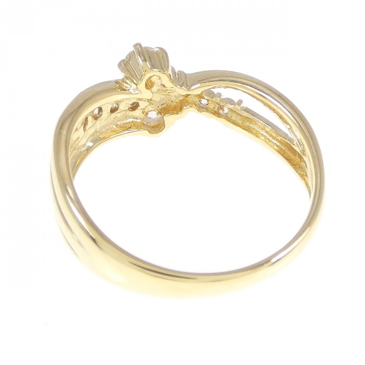 K18YG ダイヤモンド リング 0.38CT