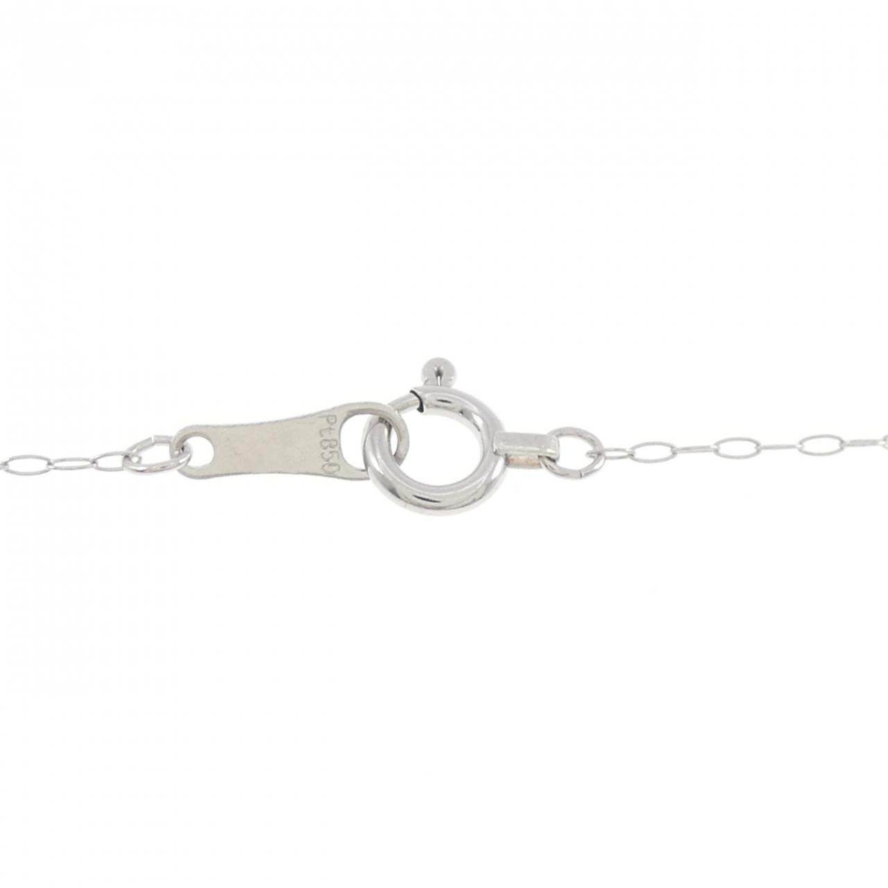 PT900/PT850 Flower Diamond Necklace 0.10CT