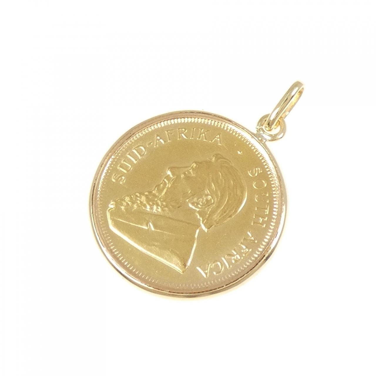 K18YG (框) 硬币吊坠