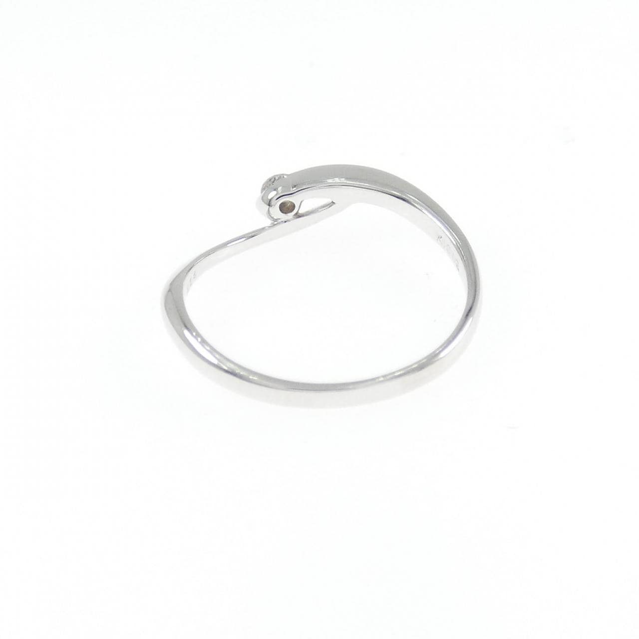 K18WG ダイヤモンド ピンキーリング 0.04CT