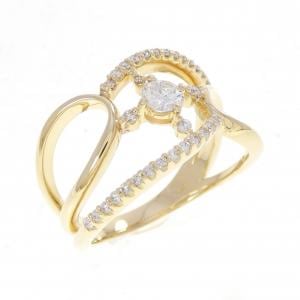 K18YG ダイヤモンド リング 0.228CT