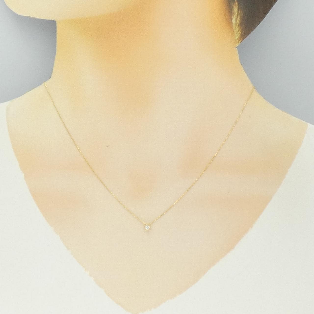 スタージュエリー スター ダイヤモンド ネックレス 0.04CT