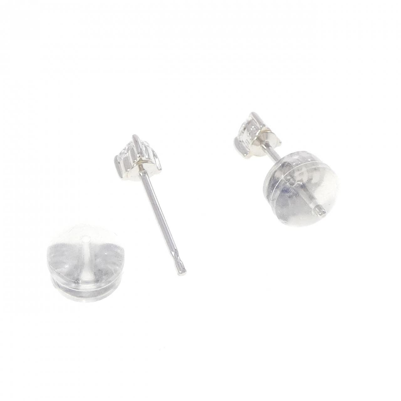 PT900 ハート ダイヤモンド ピアス 0.247CT