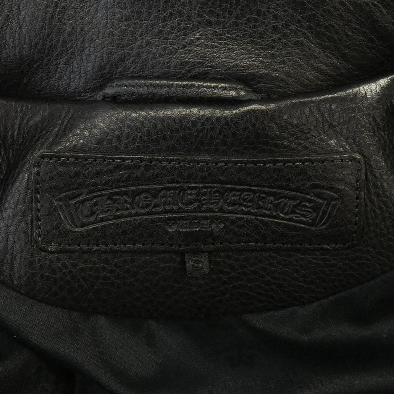 クロムハーツ CHROME HEARTS 2225-304-9503 レザーライダースジャケット