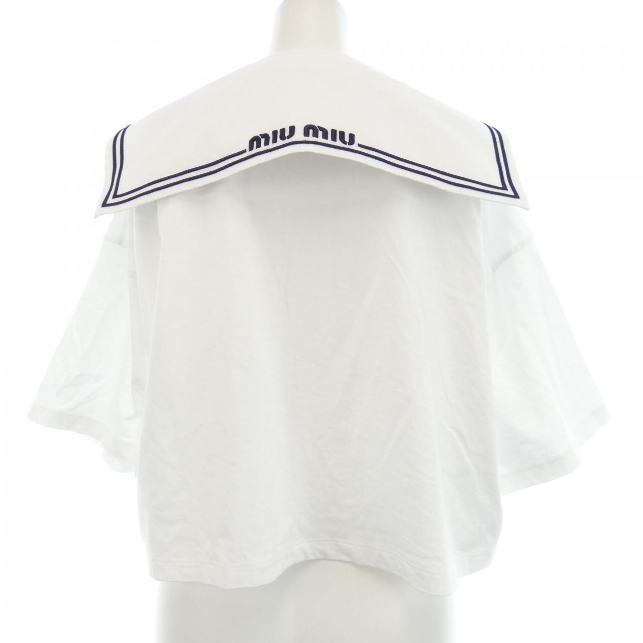 ミュウミュウ MIU MIU MIU MIU ロゴ MJN460 S231 11EC Tシャツ