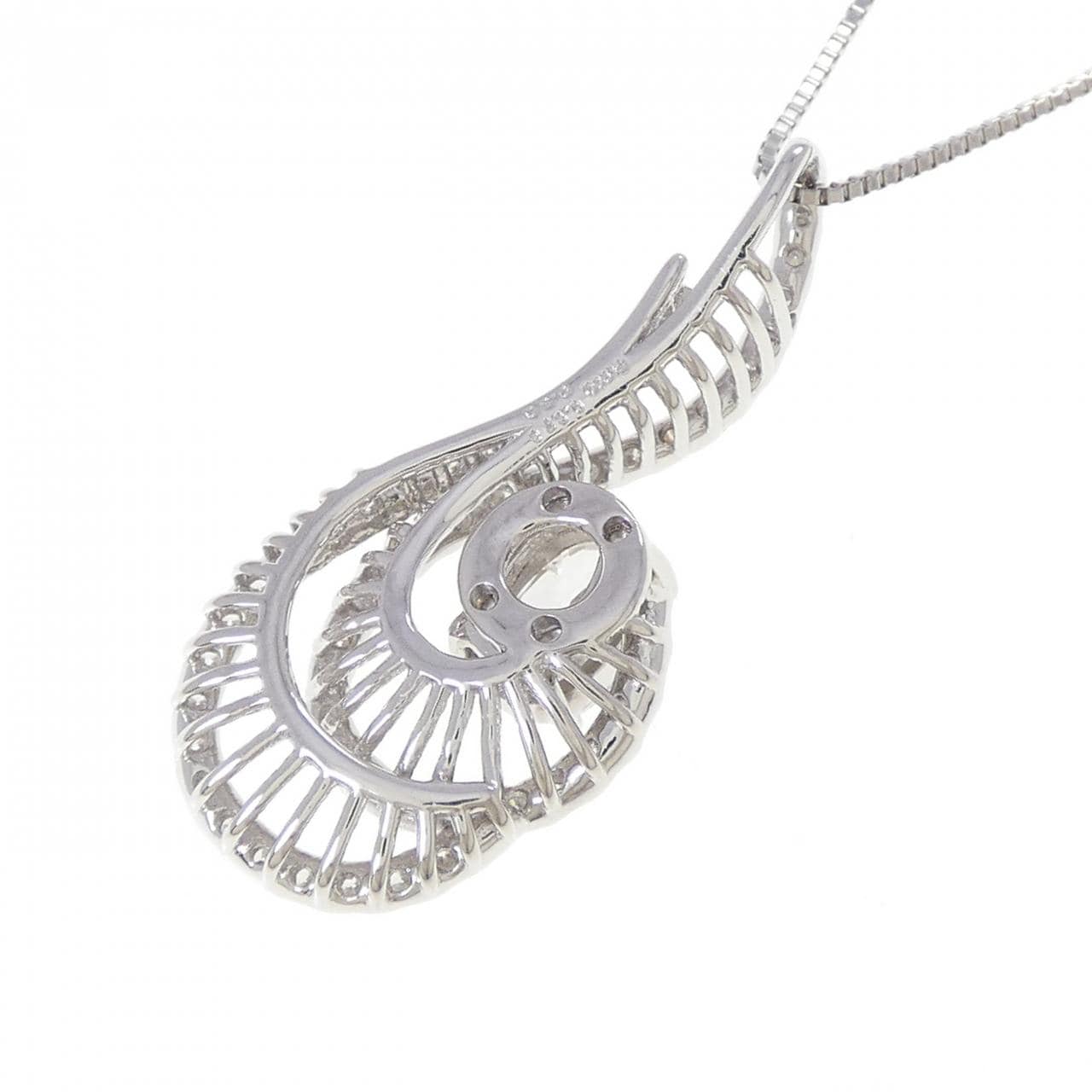 PT900/PT850 ダイヤモンド ネックレス 0.678CT F I1 オーバルカット