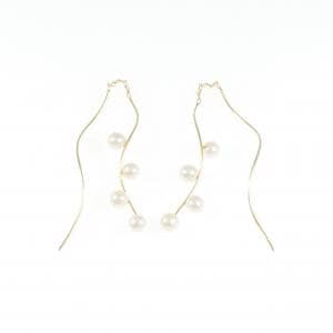 K18YG 淡水パール ピアス