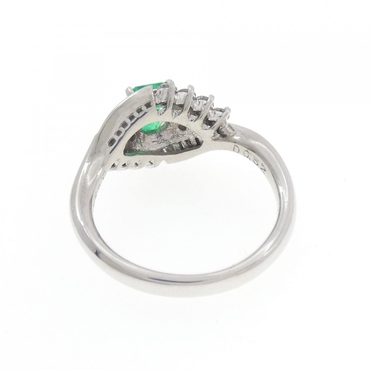 PT900 エメラルド リング 0.48CT