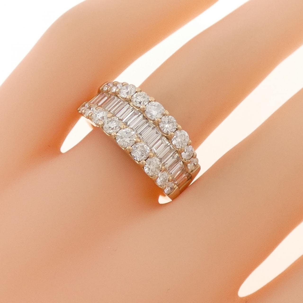 K18PG ダイヤモンド リング 2.00CT