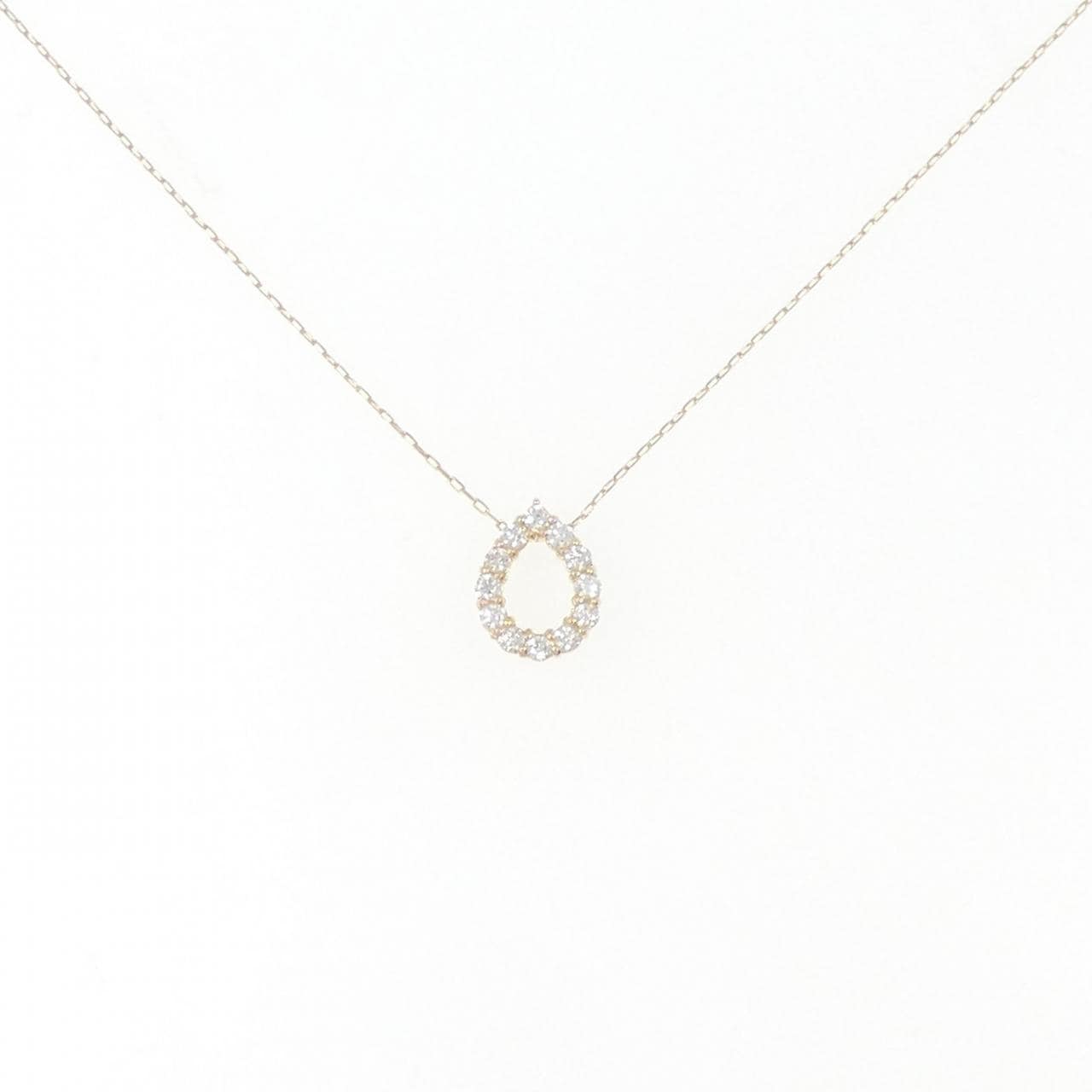 [BRAND NEW] K18YG Diamond necklace 0.20CT