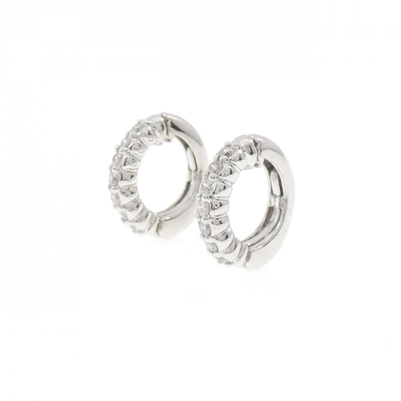 K18WG ダイヤモンド イヤリング 0.30CT