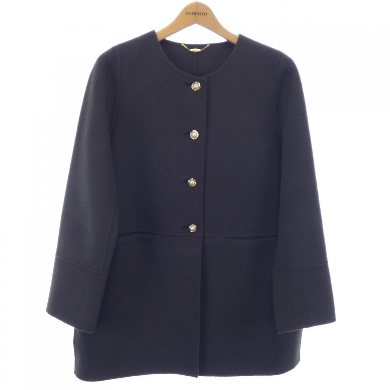 比亞喬藍色Viaggio藍色無領外套