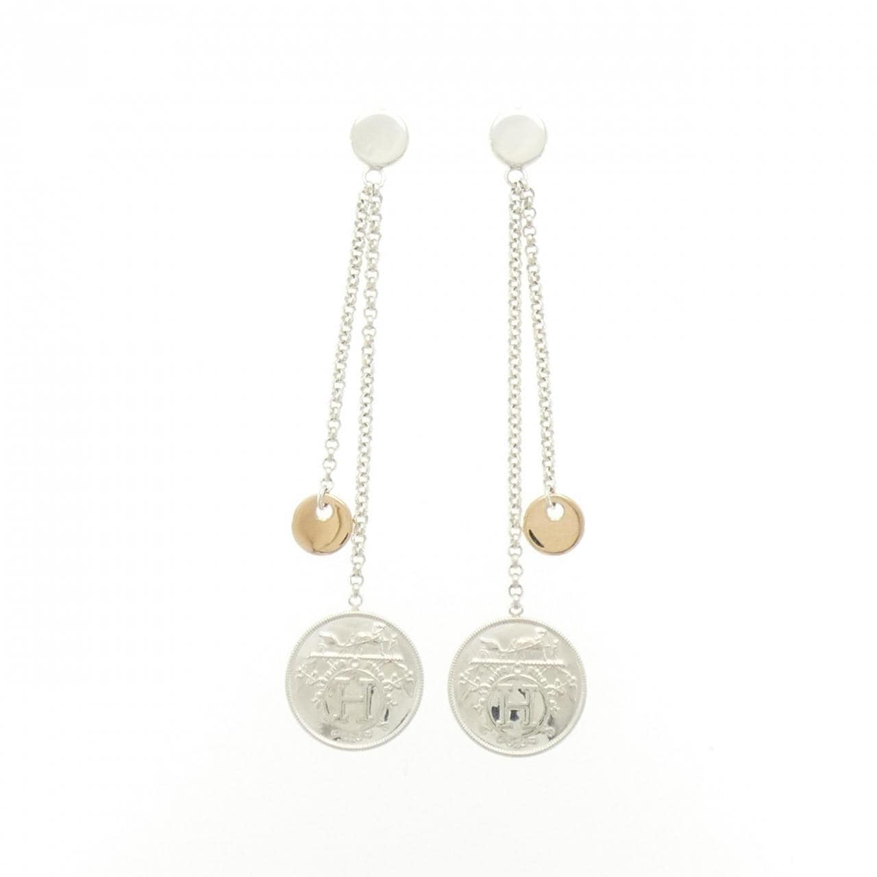 HERMES Exlibris PM earrings