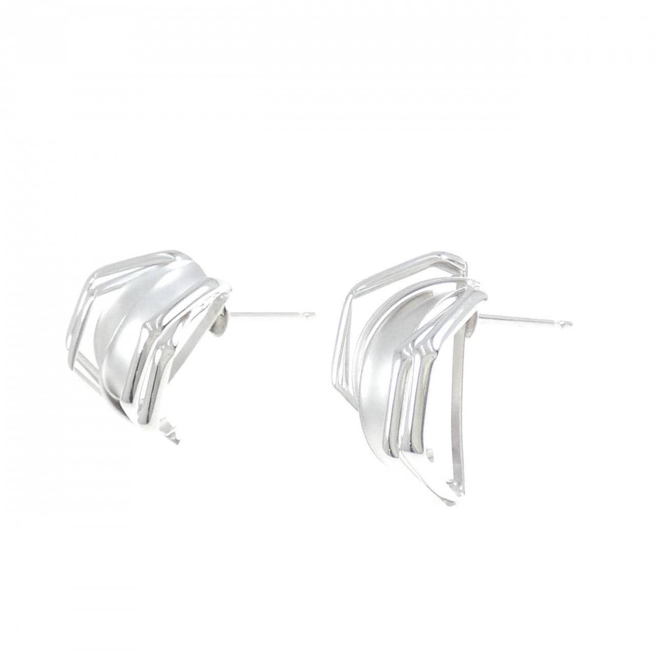 K18WG/PT earrings