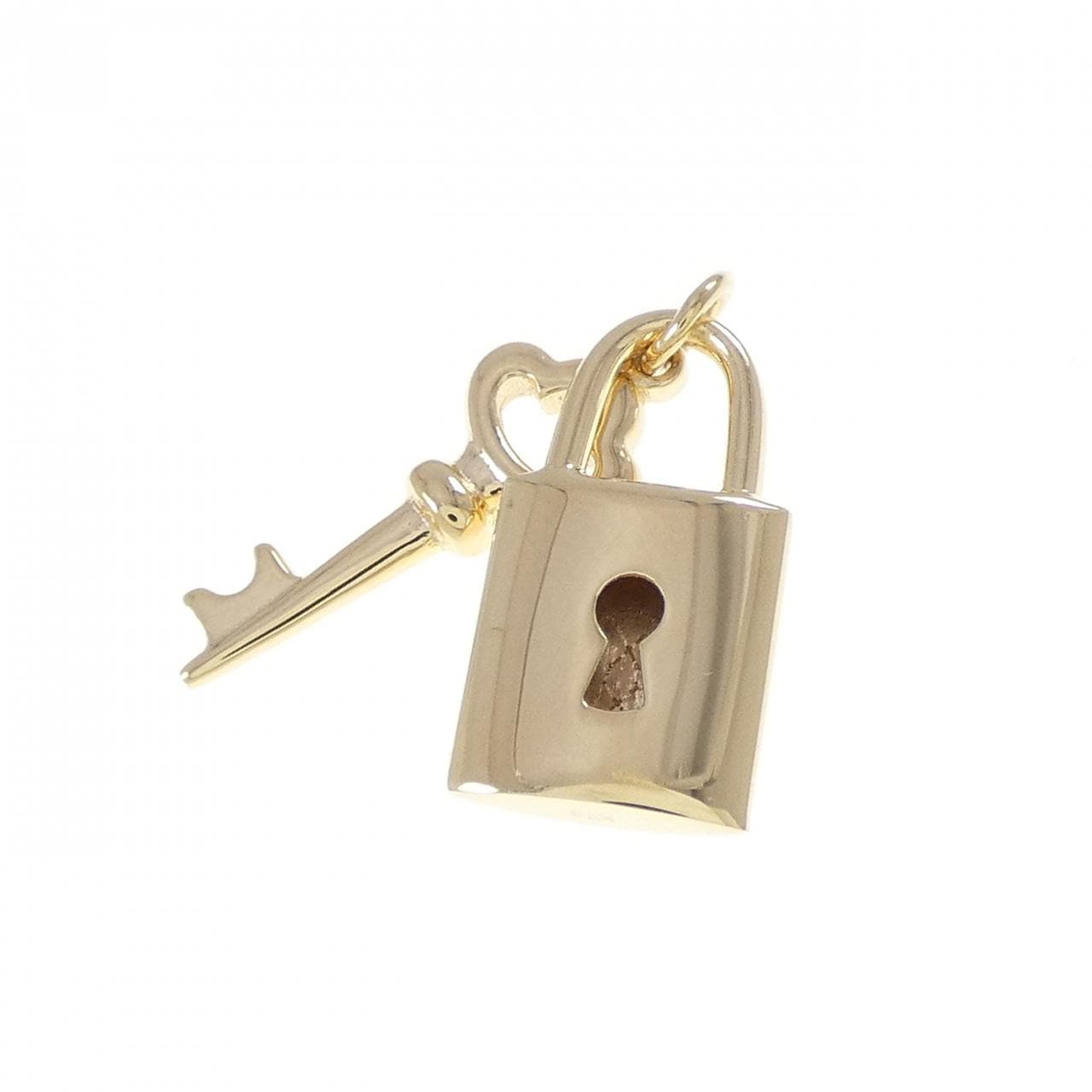 K18YG キー×カデナ ペンダント