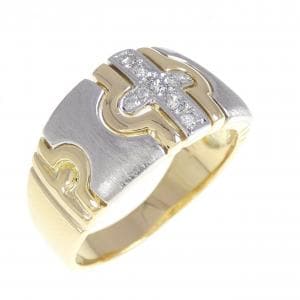 K18YG/PT900 ダイヤモンド リング 0.17CT