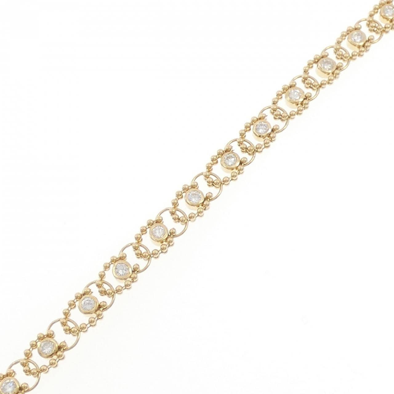 K18YG ダイヤモンド ブレスレット 1.09CT