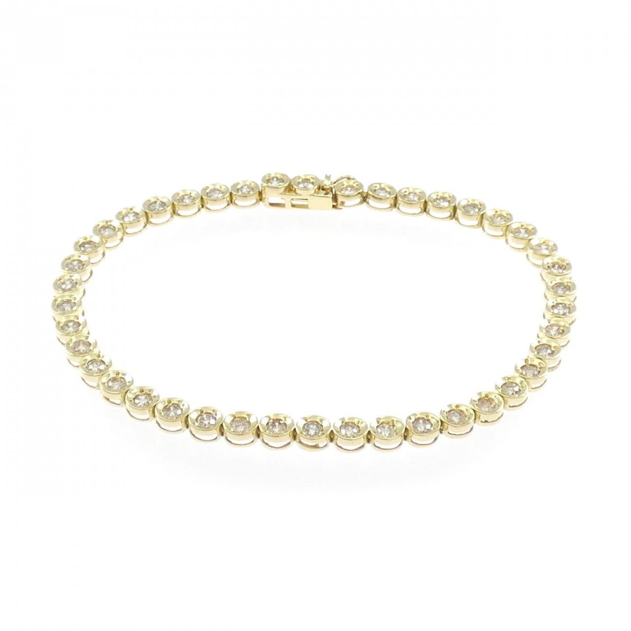 K18YG ダイヤモンド ブレスレット 2.05CT