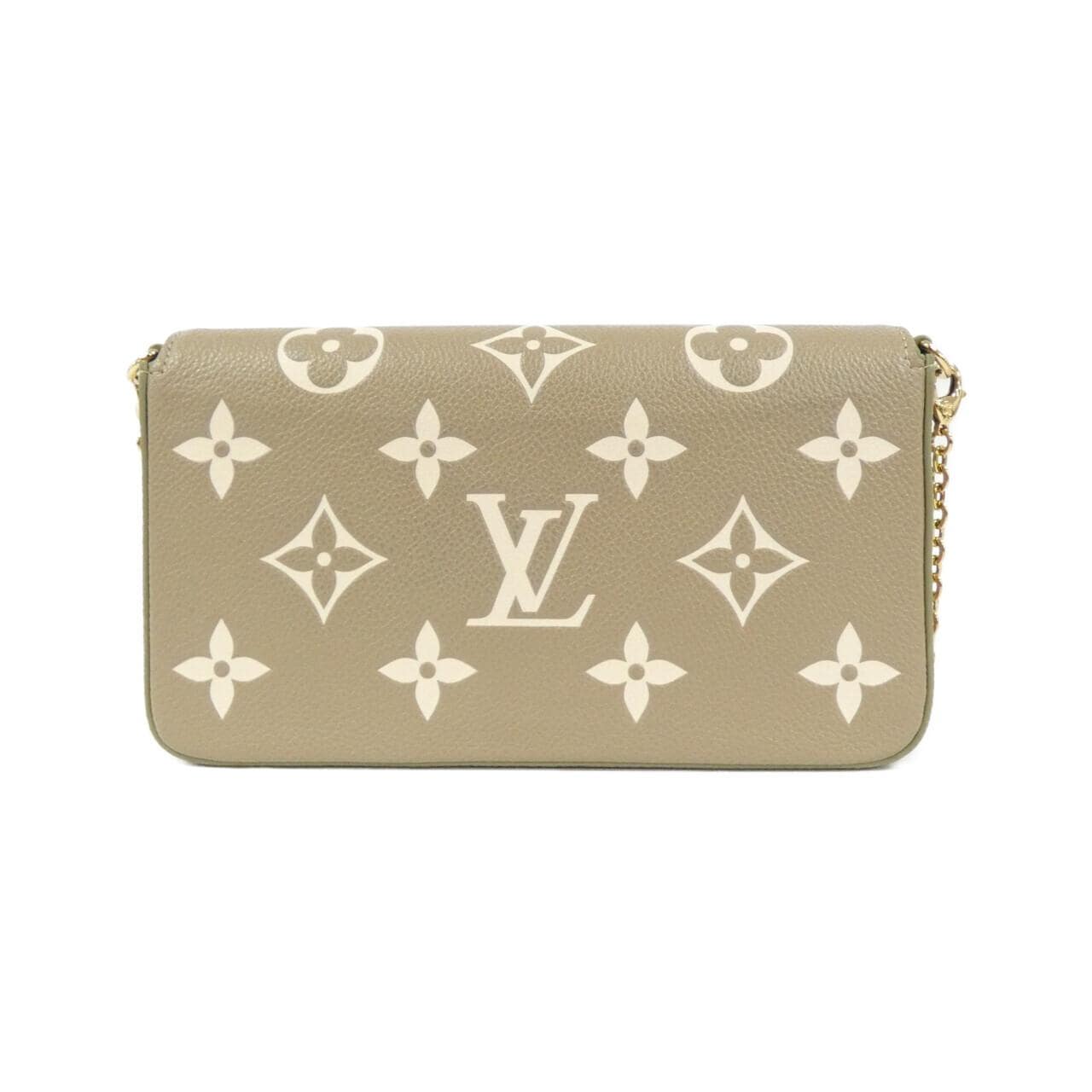 LOUIS VUITTON Bicolor Monogram Empreinte Pochette Felicie M82480 Shoulder Bag