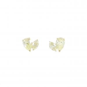 【新品】K18YG ダイヤモンド ピアス 0.56CT