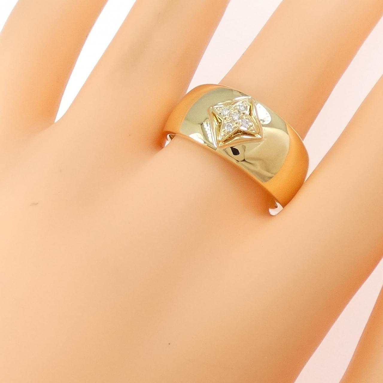 【新品】K18YG ダイヤモンド リング 0.05CT