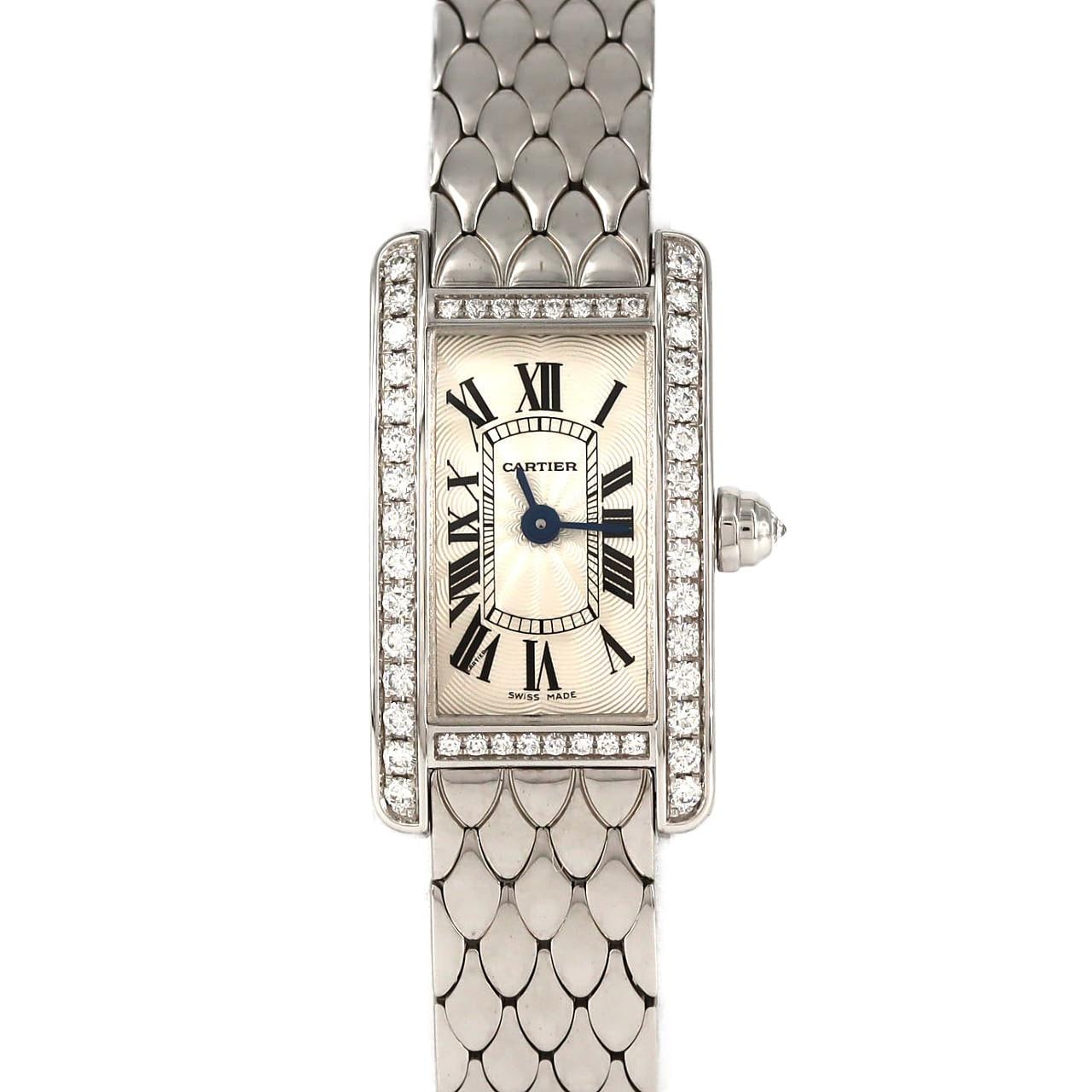 カルティエ ミニタンクアメリカン WG/D WB710013 WG クォーツ