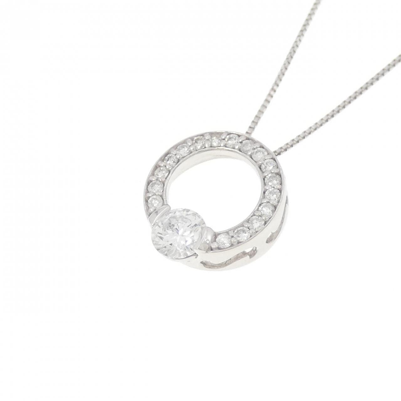 PT900/PT850 ダイヤモンド ネックレス 0.30CT
