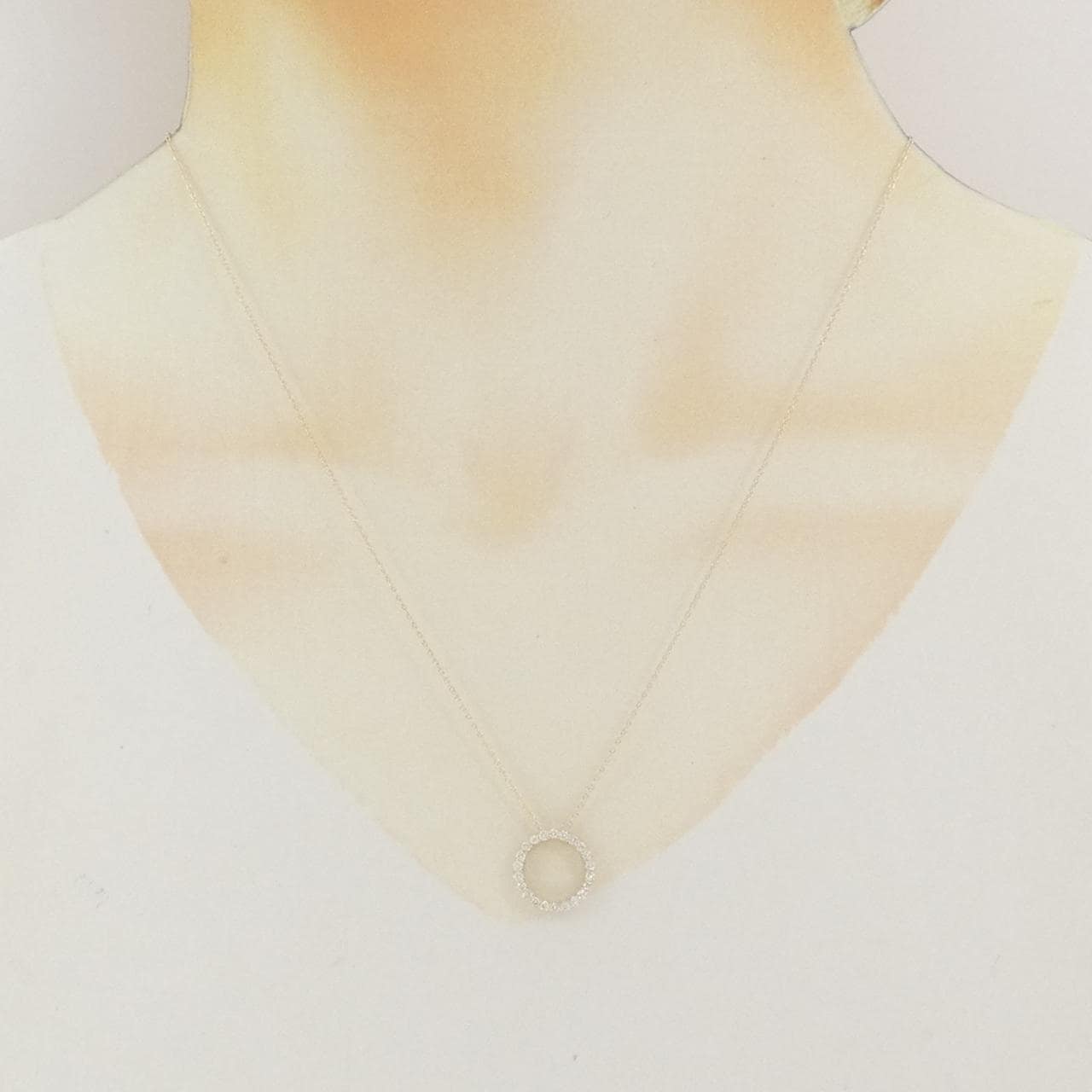 【リメイク】K10YG ダイヤモンド ネックレス 0.30CT