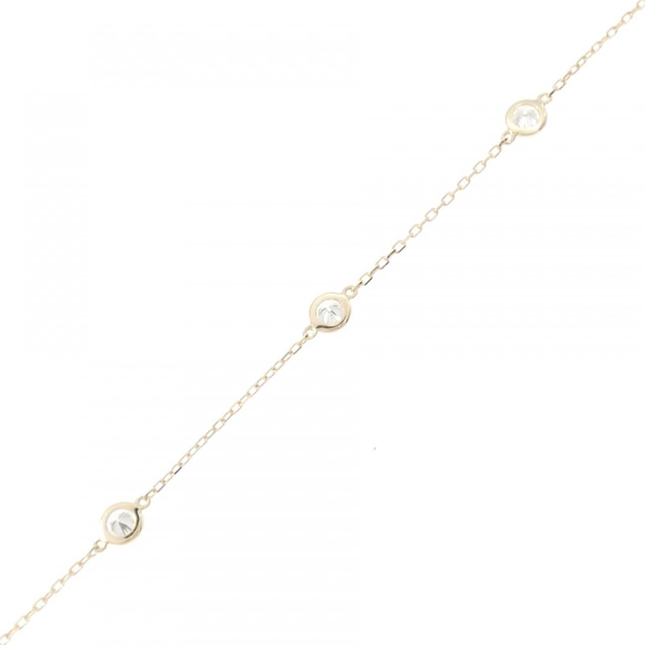 【リメイク】K10YG ダイヤモンド ブレスレット 0.25CT