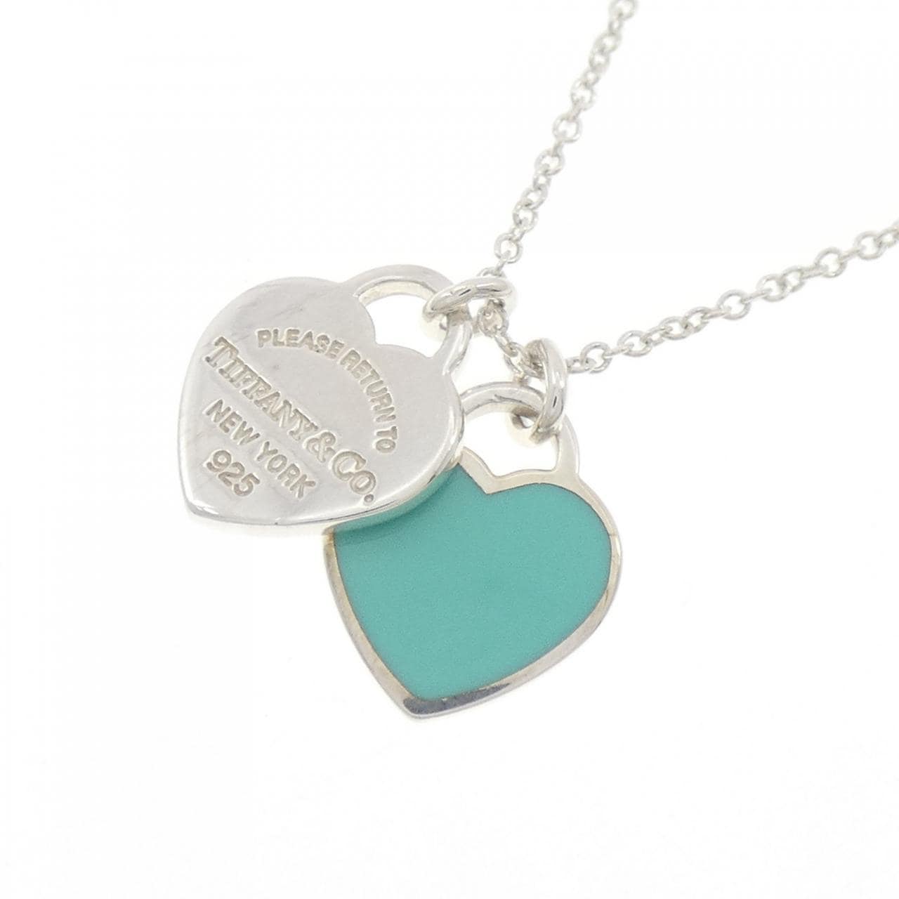 ティファニー リターントゥティファニー ミニ ダブル ハートタグ ネックレス