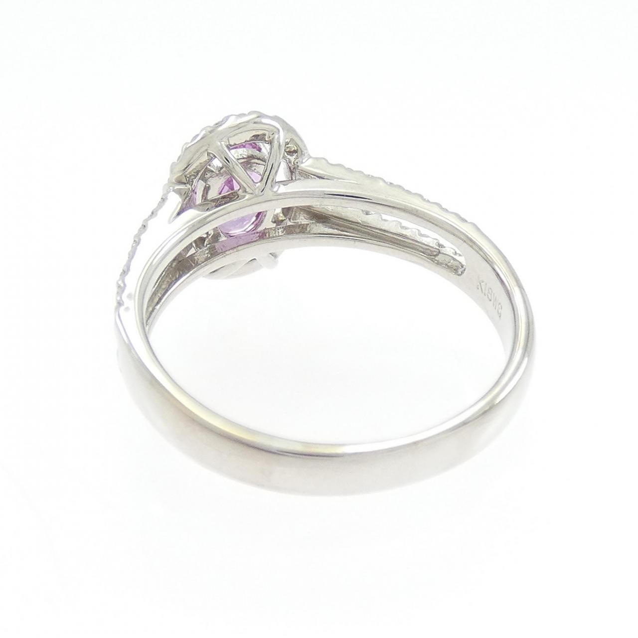 K18WG サファイヤ リング 0.54CT