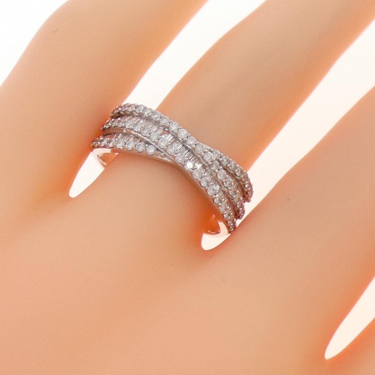 750WG ダイヤモンド リング 0.124CT