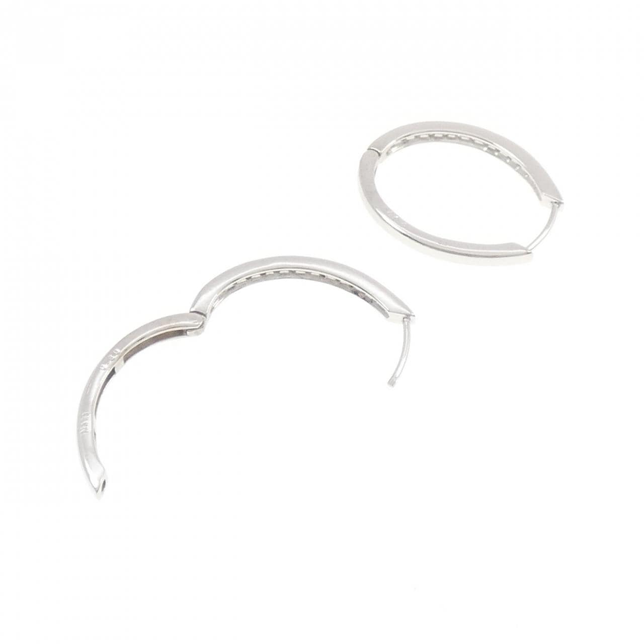 K14WG ダイヤモンド ピアス 0.60CT