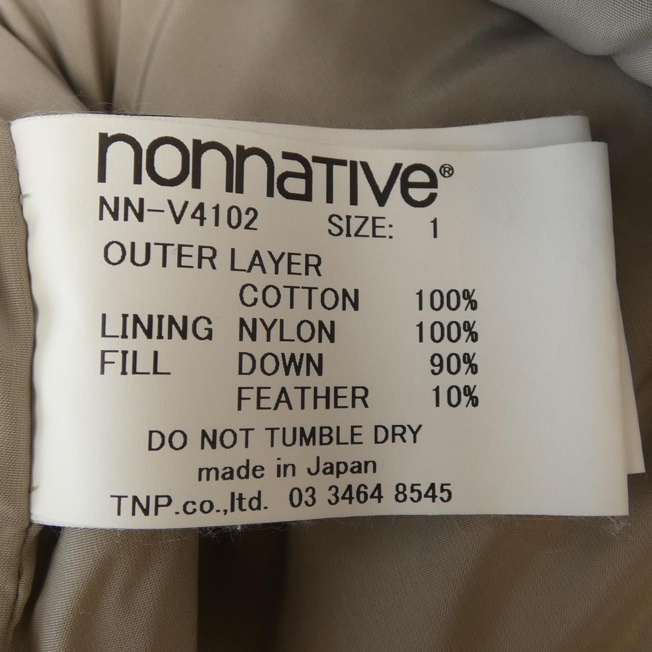ノンネイティブ NONNATIVE ダウンベスト