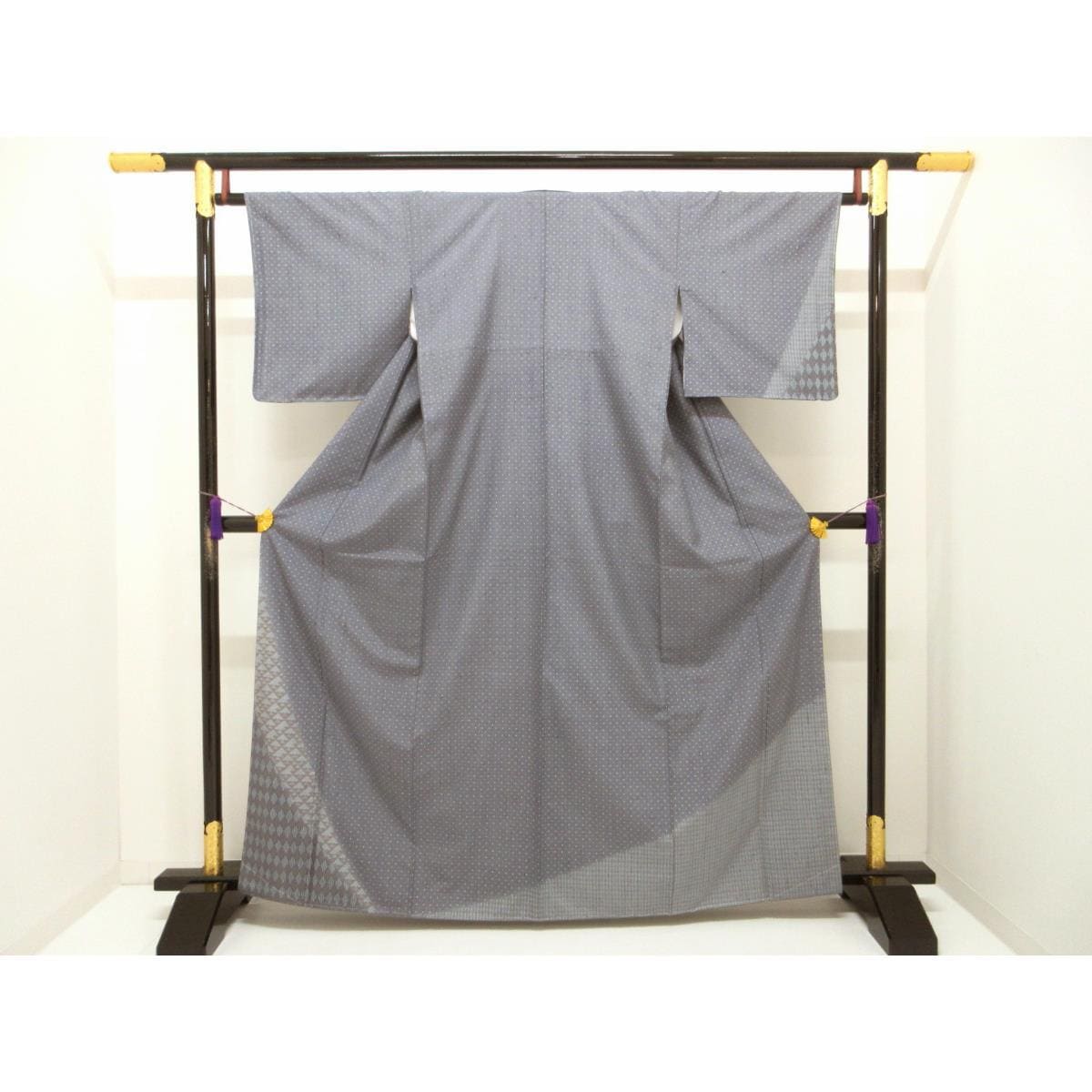【未使用品】訪問着　赤城紬