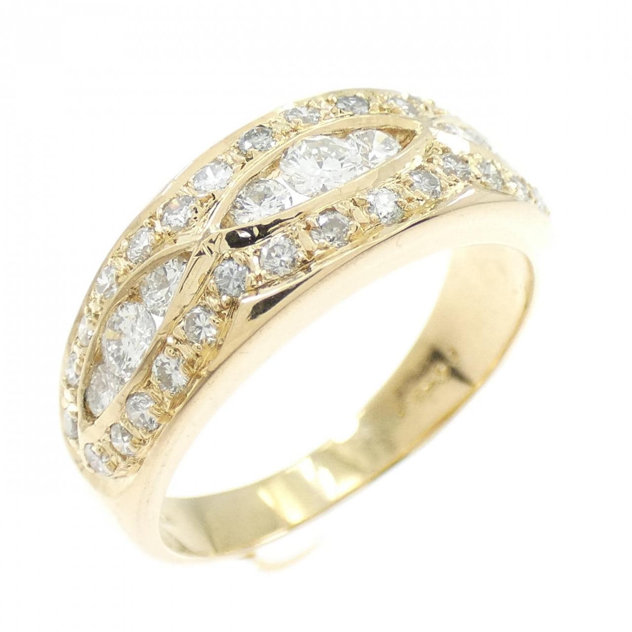 K18YG ダイヤモンド リング 0.327CT