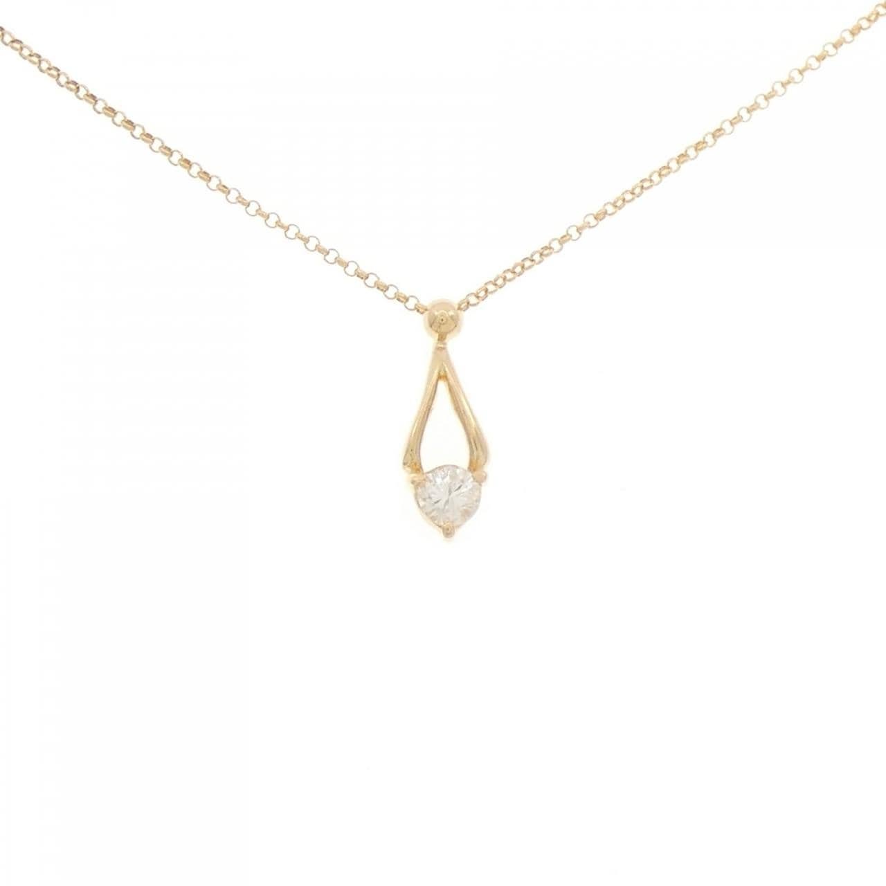 K18YG ダイヤモンド ネックレス 0.20CT