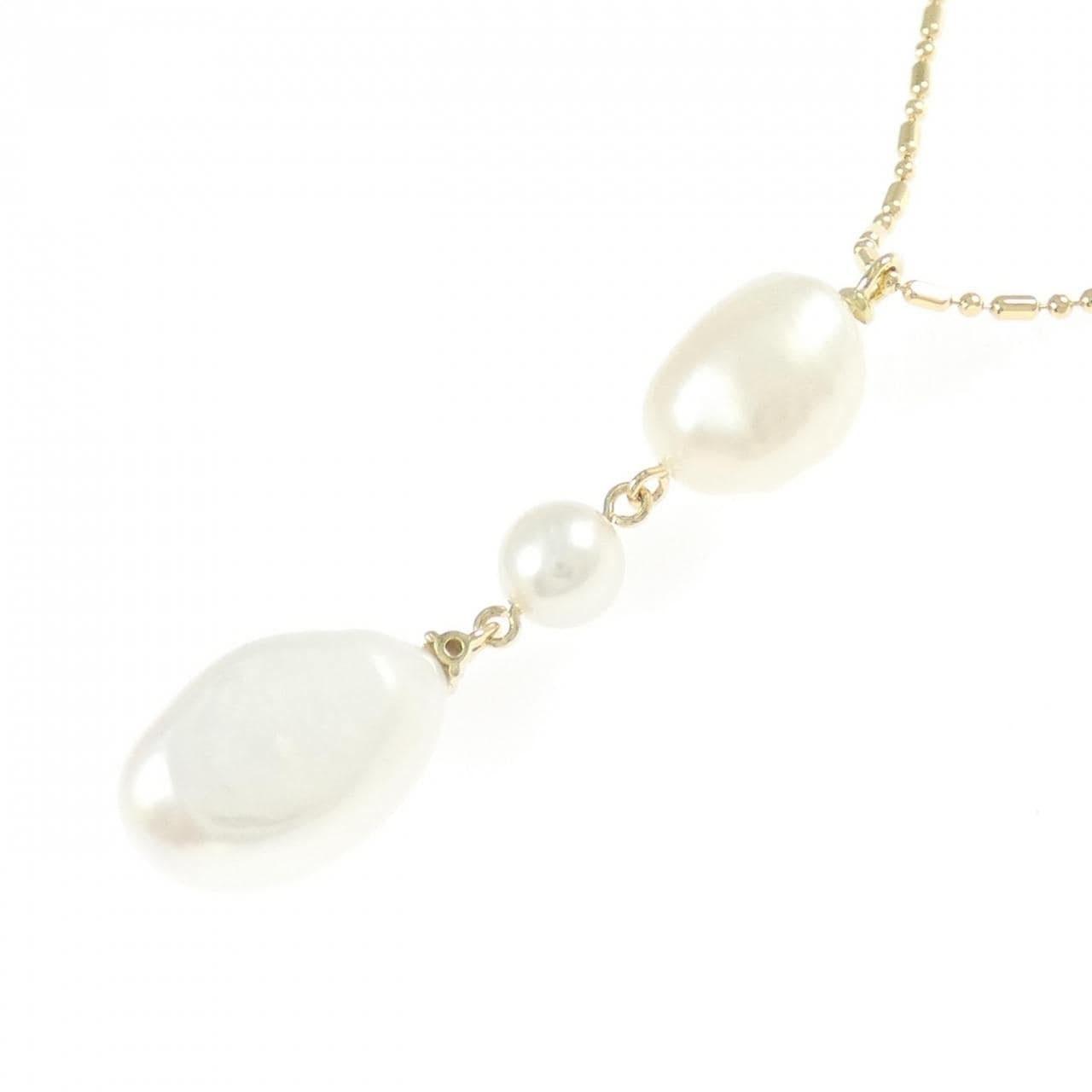 K18YG 淡水パール ネックレス